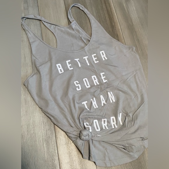 PINK Better Sore Than Sorry Top - L - Picture 2 of 5